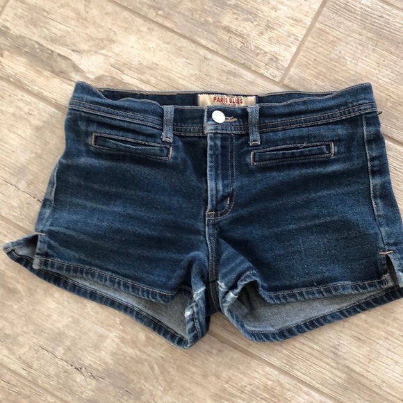 ❤️Paris blues denim Jean size 7 short shorts - Picture 1 of 5